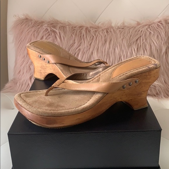 vintage candies shoes wooden heels